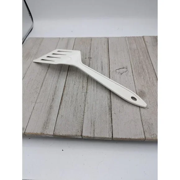 Hutzler Spatula Nylon Slotted Reinforced Turner Flipper No 717 White LOPOL - Picture 4 of 7